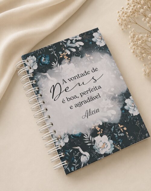 Planner devocional personalizado com nome na capa - Cópia