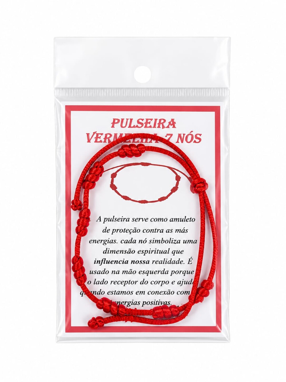 Kit Banho Energético Anil + Pulseira Vermelha 7 Nós