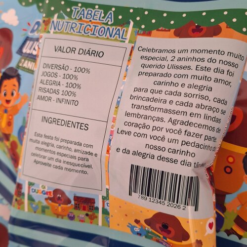 Pipoca doce Personalizada