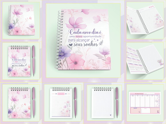 Arquivo Digital Caderno Floral