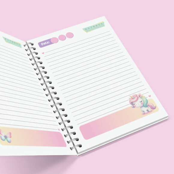 Arquivo Digital Caderno Unicornio
