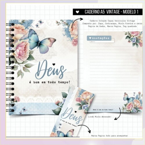 Arquivo Digital Caderno Butterfly