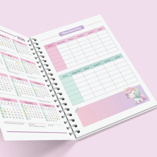 Arquivo Digital Caderno Unicornio