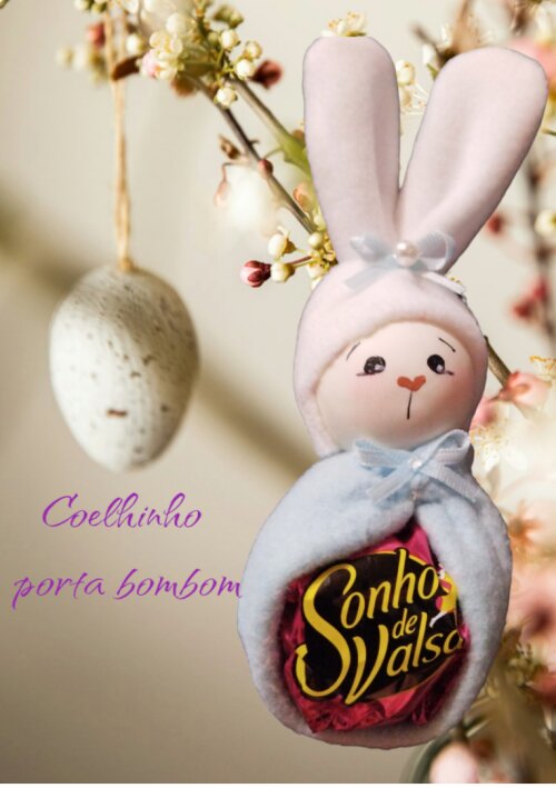 Porta bombom coelho