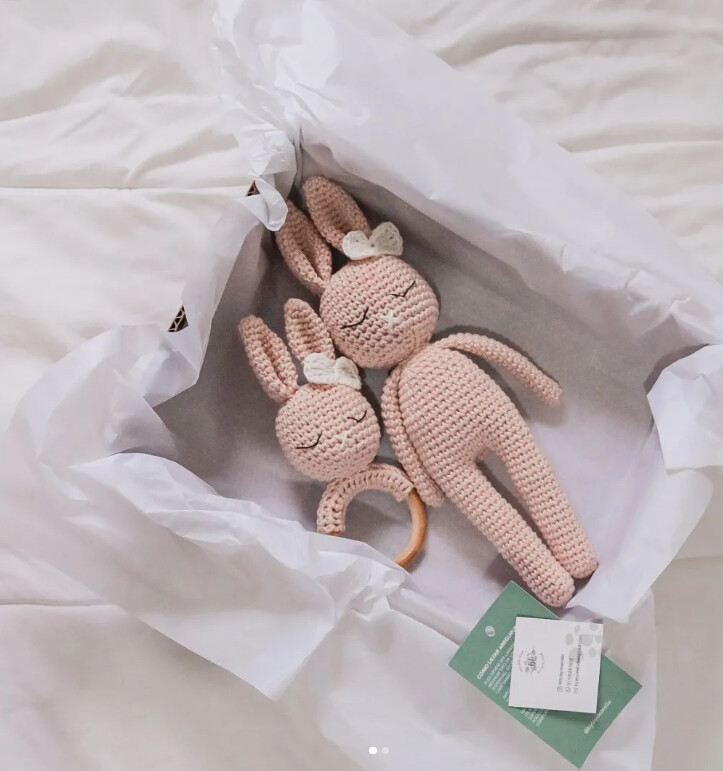 Kit Amigurumi | Coelha + Chocalho Anny