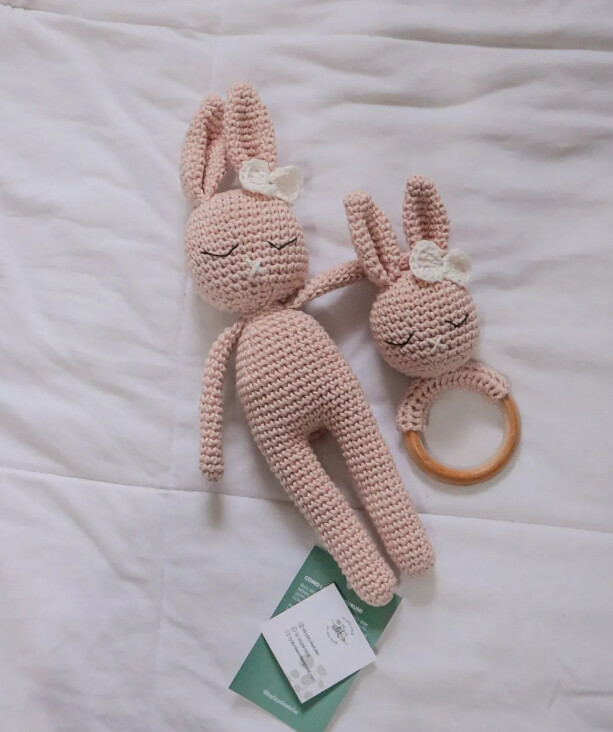 Kit Amigurumi | Coelha + Chocalho Anny