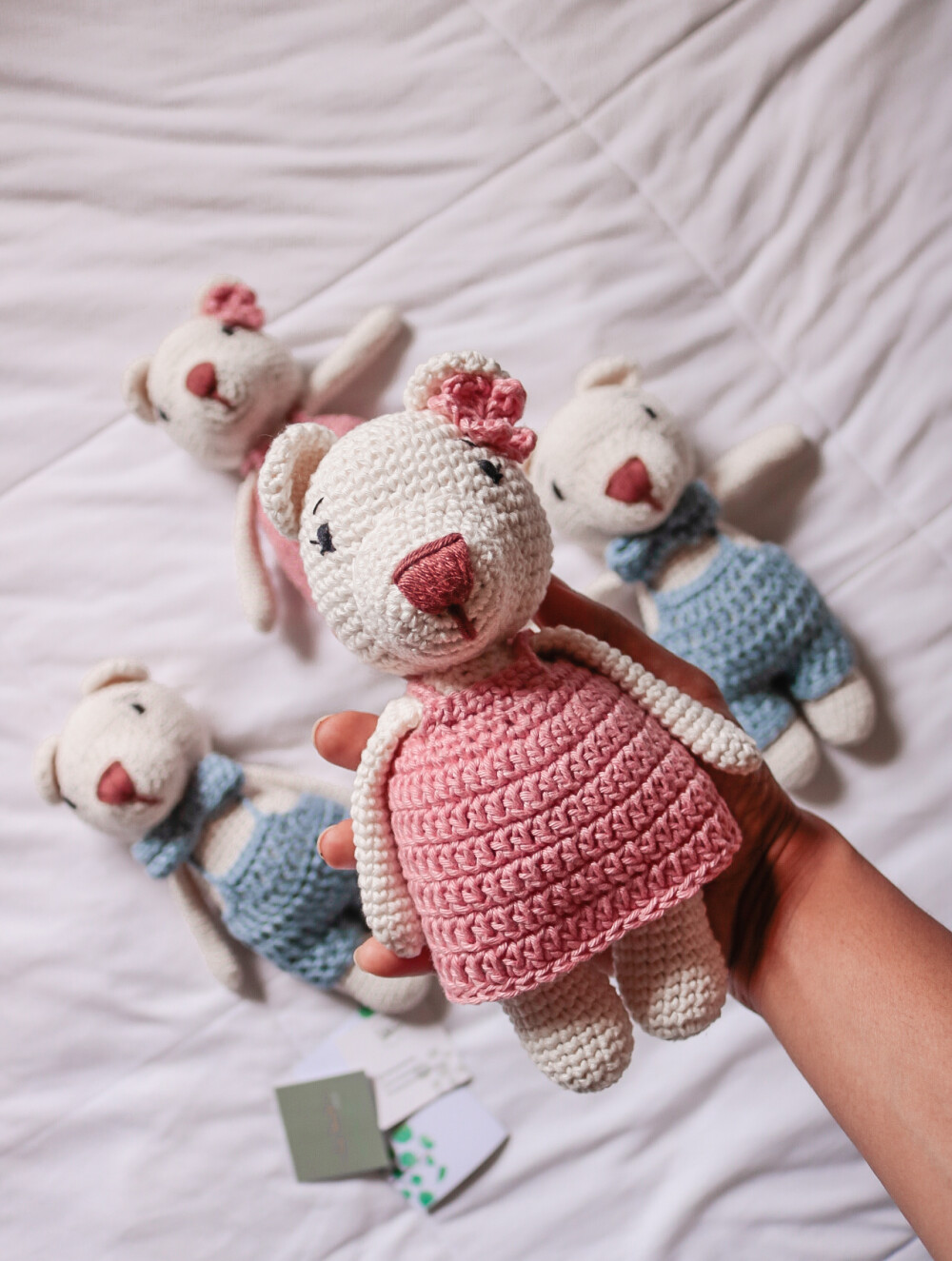 Kit Urso + Chocalho | Amigurumi