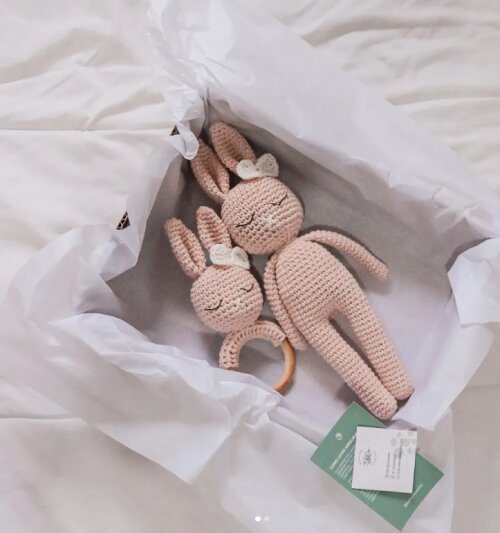 Kit Amigurumi | Coelha + Chocalho Anny
