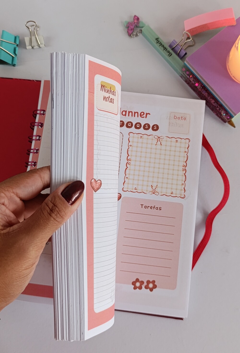 Planner 2027 Aesthetic Morangos