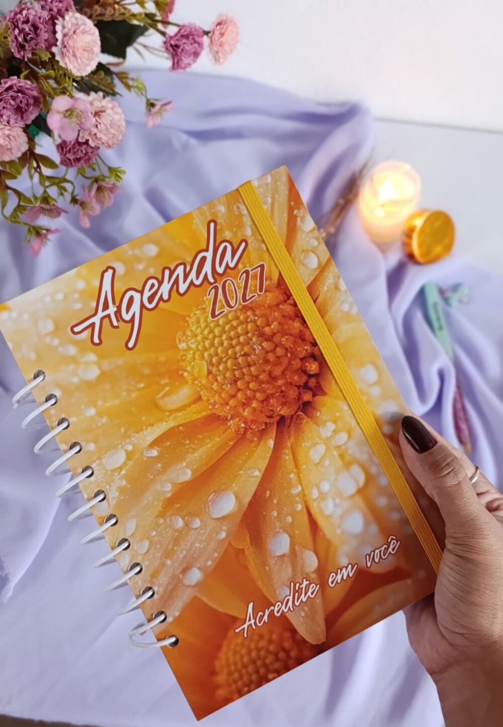 Agenda 2027 coleção Flower- amarelo