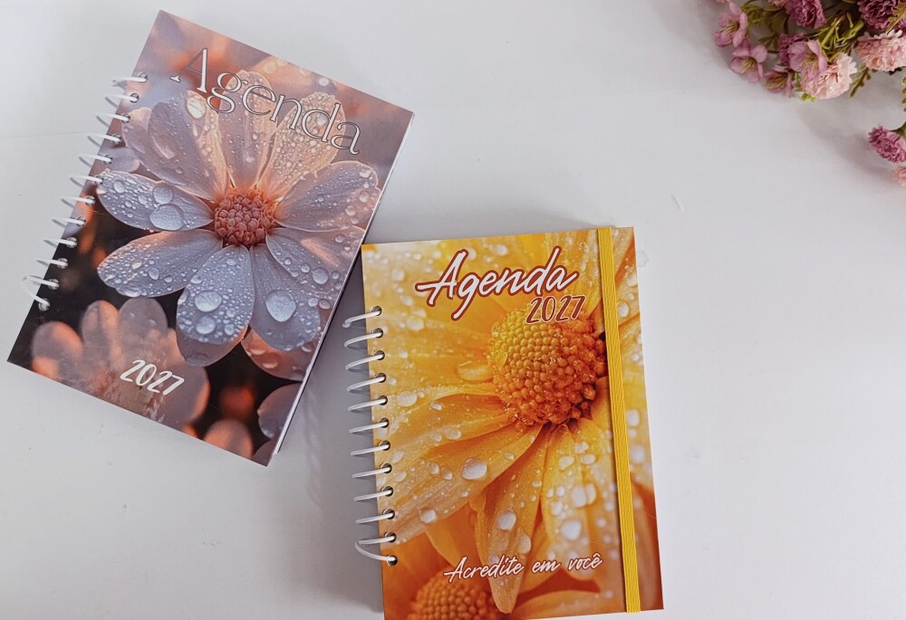 Agenda 2027 coleção Flower- amarelo