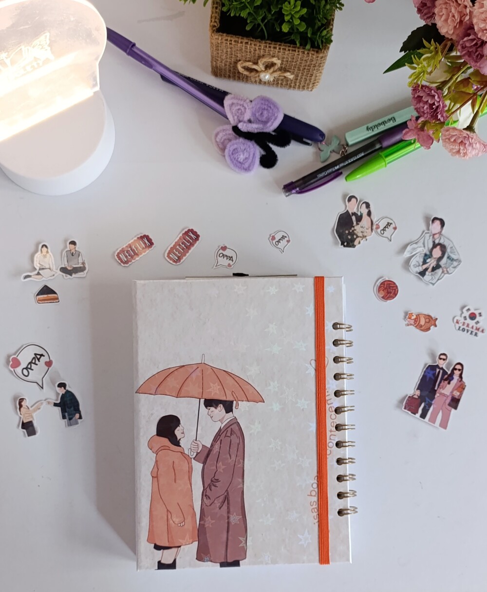 Caderno duplo Ficha de Doramas
