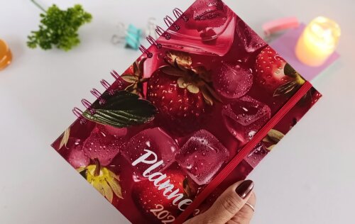 Planner 2027 Aesthetic Morangos