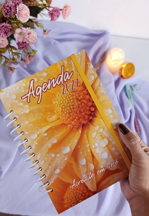 Agenda 2027 coleção Flower- amarelo