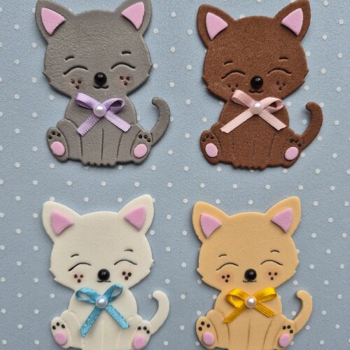 Aplique Gatinhos em EVA