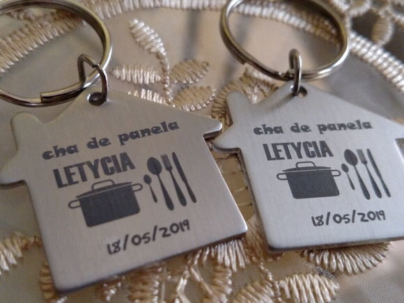 50 Chaveiros Casa Personalizado - Cod 200