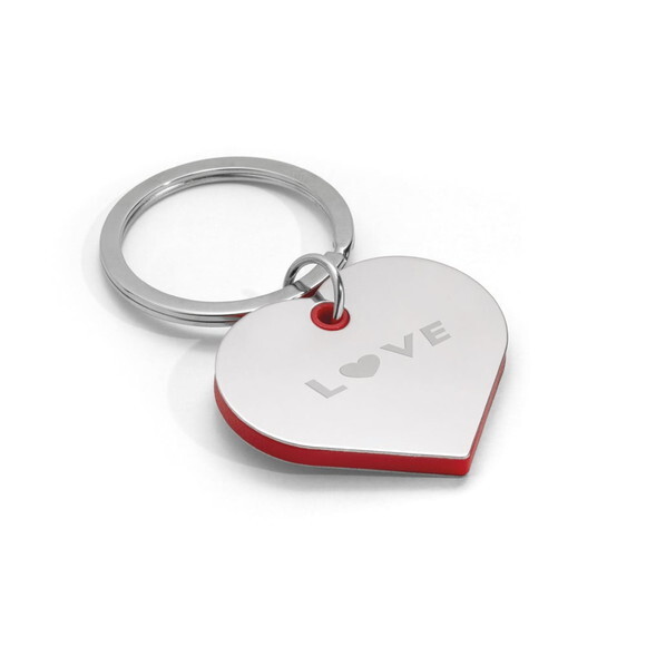 50 Chaveiros Metal Coração - 93391 Personalizado