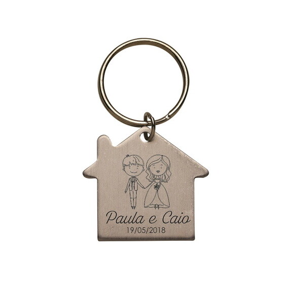 50 Chaveiros Casa Personalizado - Cod 200
