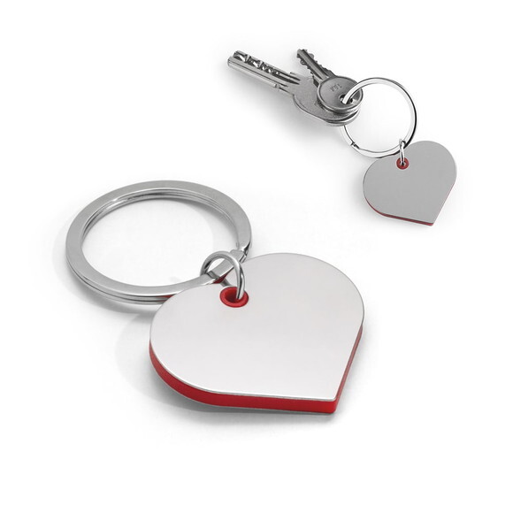 50 Chaveiros Metal Coração - 93391 Personalizado