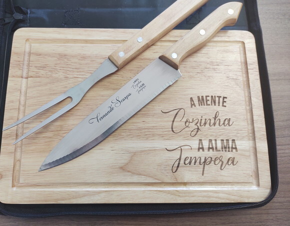 Dia dos Pais -kit Talheres Churrasco 6 Peças - 94142