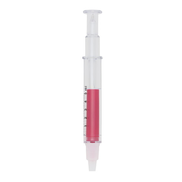 Kit Caneta Plástica Seringa Marca Texto - 006 100 Unidades