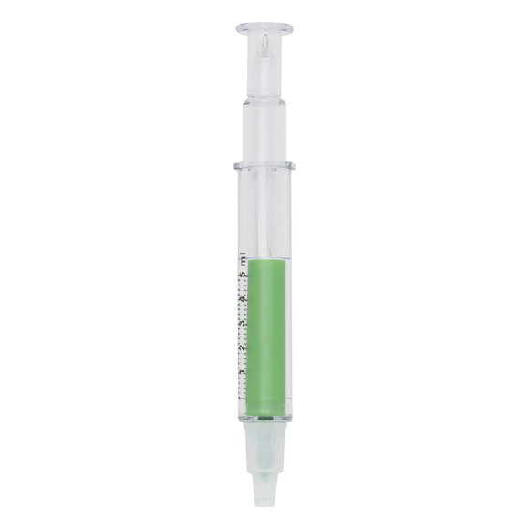 Kit Caneta Plástica Seringa Marca Texto - 006 100 Unidades
