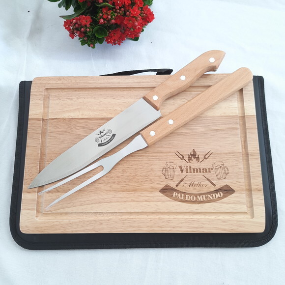 Kit Churrasco 2 Peças Com Tabua - 143328