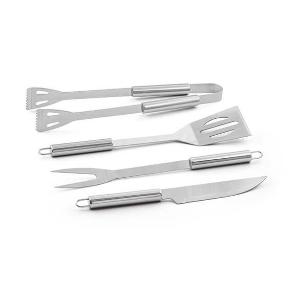 Kit Churrasco Personalizado 4 Pças em Maleta Aluminio 94141