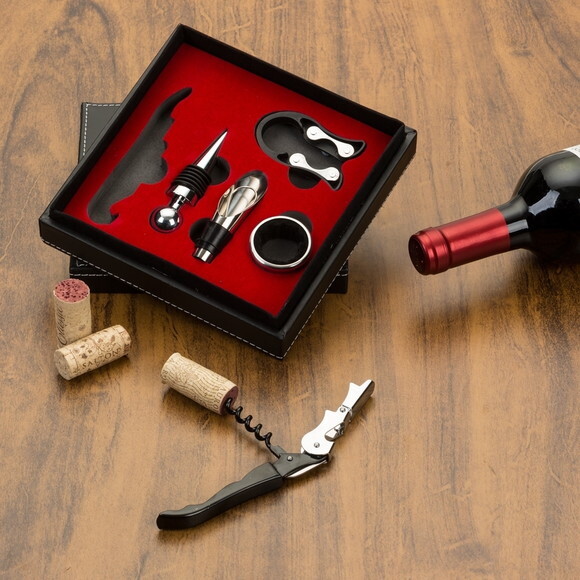 Kit Vinho 5 Peças cod 13406 Padrinhos\Noivos\Empresas
