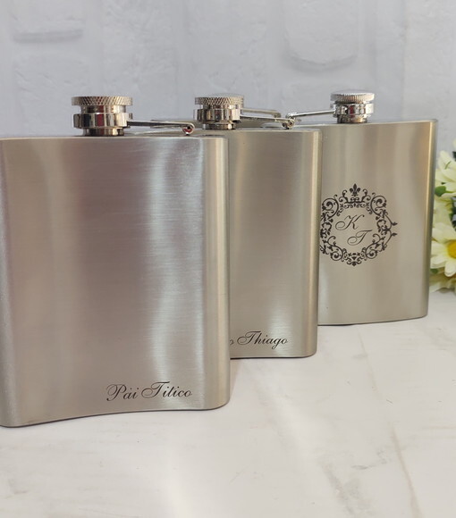 Porta Whisky 7 Oz S01782 Casamento\padrinhos\noivos\eventos
