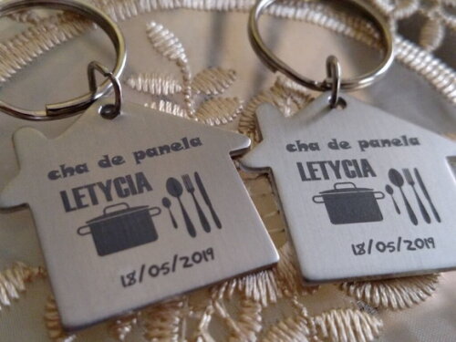 50 Chaveiros Casa Personalizado - Cod 200