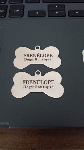 50 Chaveiros Pet Personalizado - Ossinho -plaquinha Pingente