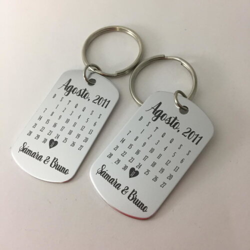 Chaveiro Calendario Metal