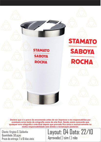 Copo Térmico Inox com Abridor 18645