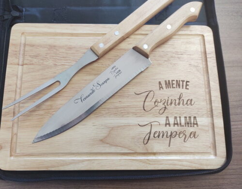 Dia dos Pais -kit Talheres Churrasco 6 Peças - 94142