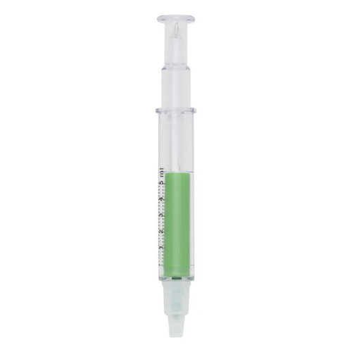 Kit Caneta Plástica Seringa Marca Texto - 006 100 Unidades