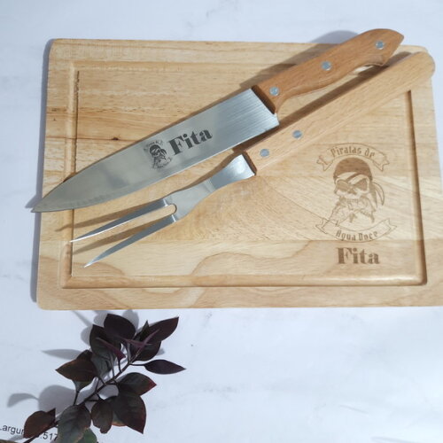 Kit Churrasco 2 Peças Com Tabua - 143328