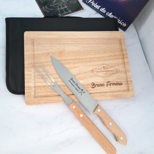 Kit Churrasco 2 Peças Com Tabua - 143328