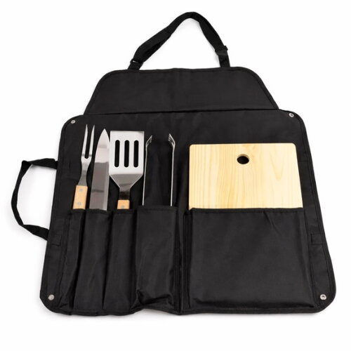 Kit Churrasco com Avental - 09087 - Presente Personalizado