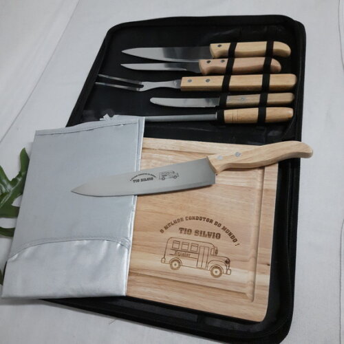 Kit Churrasco Personalizado - Padrinho\noivos - 12089