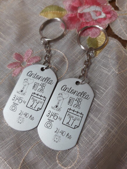 Kit com 50 Chaveiros Tag - 201