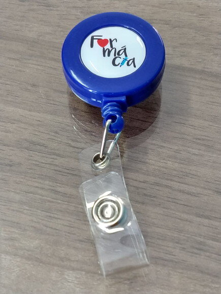 Kit Porta Crachá Retrátil Empresas\comercio\lojas 100 Unid