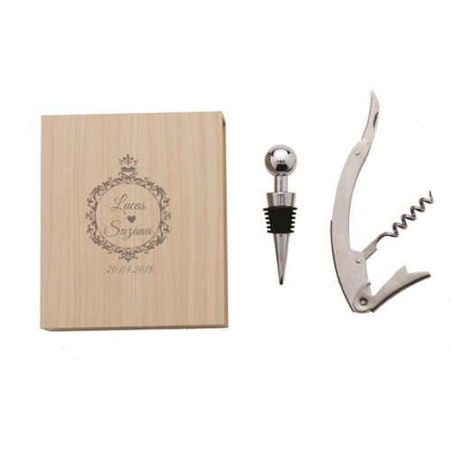 Kit Vinho 02 Pçs Personalizado - 13102