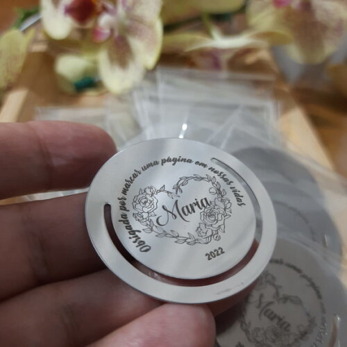 Marcador de Pagina Inox Personalizado 11801