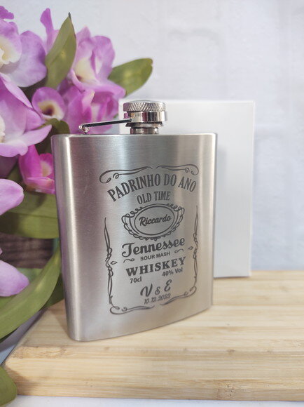 Porta Whisky 7 Oz S01782 Casamento\padrinhos\noivos\eventos