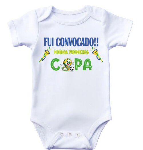 Body Infantil BRASIL personalizado Brasil Copa