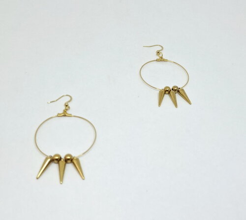 Brincos de Argola em Aço Inox Dourado