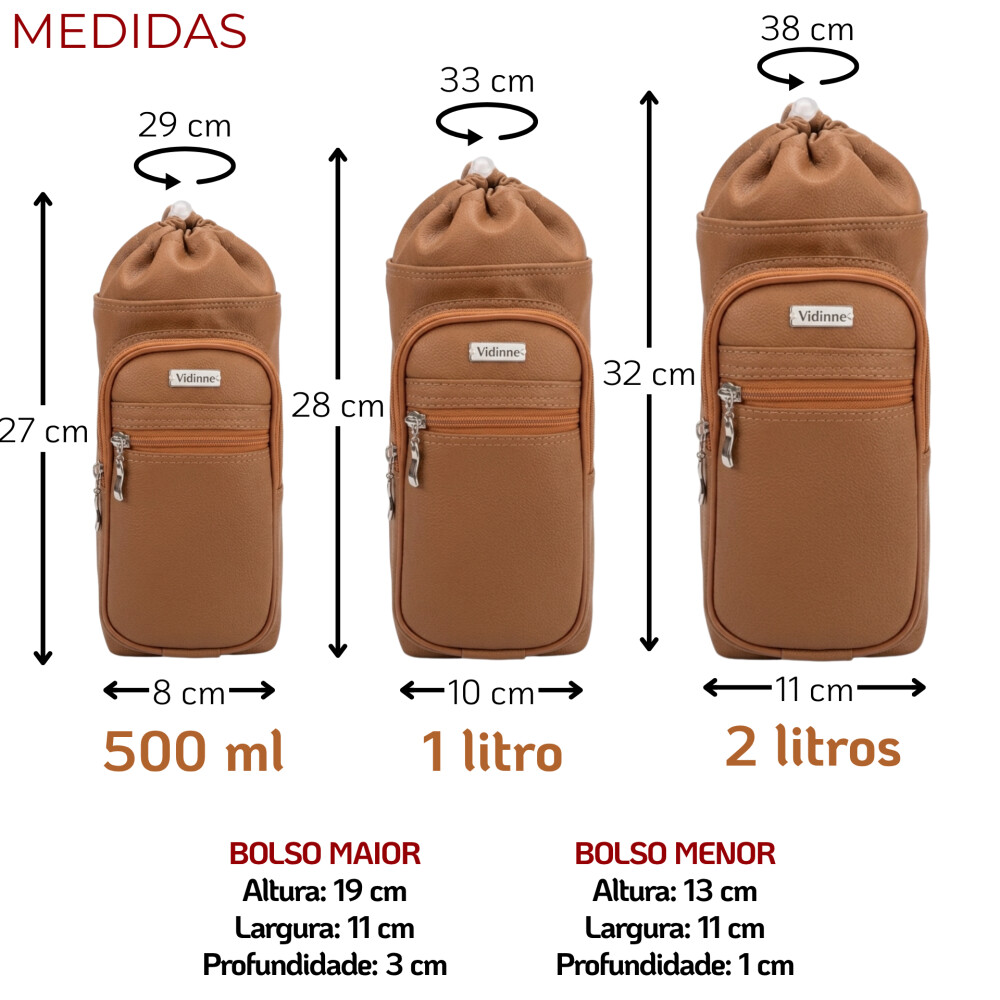 Bolsa Térmica de Luxo Artesanal GALANTE - Couro Sintético