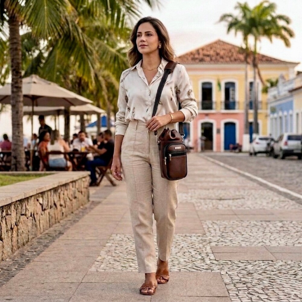 Bolsa Térmica de Luxo Artesanal OCREO - Couro Sintético