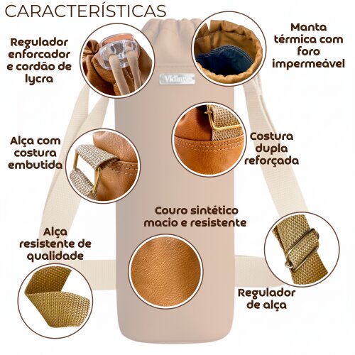Bolsa Térmica de Luxo Artesanal RAMIERE - Couro Sintético